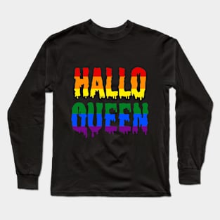 Halloqueen - LGBTQ Halloween Rainbow Pride Long Sleeve T-Shirt